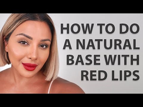 HOW TO DO NATURAL MAKEUP WITH RED LIPSTICK | NINA UBHI