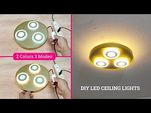 DIY Making Modern LED Ceiling Lights from PVC Pipe, DIY Lamp PVC Pipe