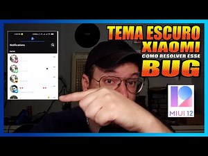 Como Resolver Bug tema escuro miui 12