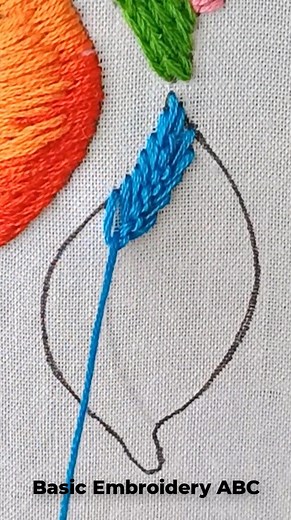 2M views · 28K reactions | basic feather stitch hand embroidery doodles | Basic Embroidery ABC | Facebook