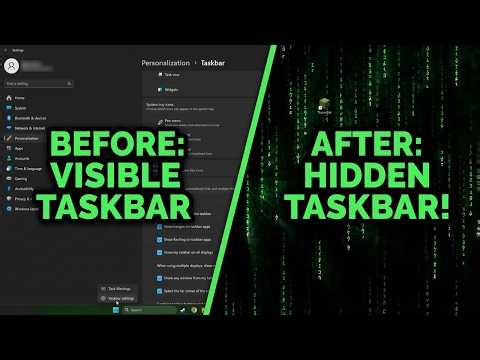 How To Hide Taskbar on Windows 11 (Easy Method)