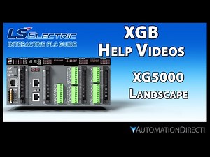 XGB Software Overview - XG5000 Landscape - LS Electric XGB PLC from AutomationDirect