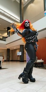 Ghost Rider #bodypaint for Isabelle Turell IFBB Professional Bodybuilder. This time she goes to Arnold Sports Festival ☠bodyart by #LanaChromium ☆ this time I added flames & bones on her arms | Fine Art, Bodypainting & Airbrush Make-up / bodyart by Lana Chromium | Facebook