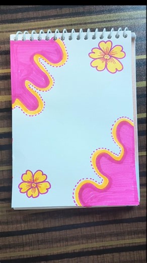 😍 Easy & Cute Front Page Design ✨ | Must Try! #shorts