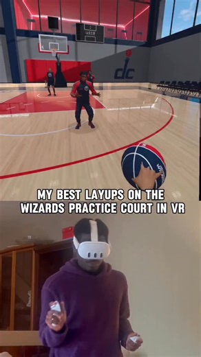 Gym Class VR on Instagram: "My best layups on the wizards court in vr! #gymclassvr #gcnbabundle #vr #vrbasketball #basketball #nba"