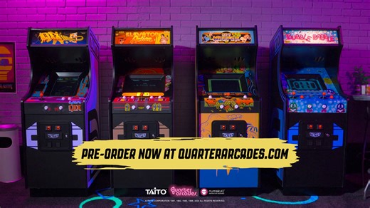 TAITO'S Latest Quarter Arcades revealed! QIX Now joins the TAITO Quarter Arcades lineup BUBBLE BOBBLE makes a comeback. Preorder here: https://justgeek.com/collections/quarter-arcades Includes Early Bird SPECIAL DEAL on SRP price and Shipping | Numskull