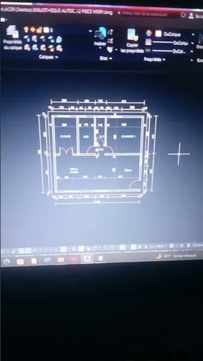 un plan sur autocad pour un débutant #autocad# 2022