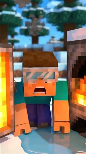 MINECRAFT Trying to Smelt a Snow Golem to Get 'Liquid Snow