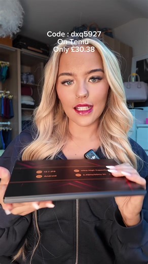 How amazing is this tablet 🥹❤️ perfect for children or just for a tablet on the go or for traveling. 😚 🔍 Code dxq5927 in #temu search bar for £100 Coupons 🔗 in bio (New App Users only.Limited to 1 per user.The coupon bundle of various coupons.Coupons cannot be combined in a single order.T&Cs apply.)