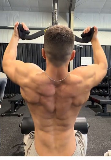 Everyone loves a muscular back 🫡🔥 The equipment this gym has is top of the line (and nobody bats an eye if your shirt is off) 🤯🤯 #fyp #viral #fitness #backday #gym