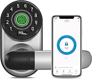 NGTeco Smart Biometric Fingerprint Door Lock with WiFi, Keypad, and Bluetooth