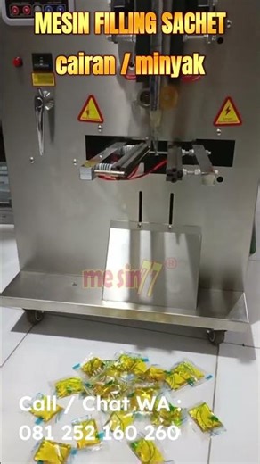 Mesin Filling Sachet Cairan dan Minyak Otomatis - Harga Terjangkau