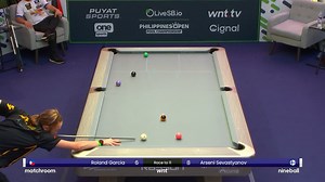 Two away from the semi-finals. This would be the biggest result of Arseni Sevatyano's life... 👀 #WNT liveSB.io #PhilippinesOpenPool 🇵🇭 | Matchroom Pool