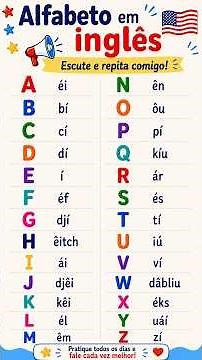 🔤 ALFABETO EM INGLÊS PARA INICIANTES 🇺🇸 | Pronúncia de A a Z