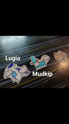 i drew lugia, mudkip, exeggcute in chibi style! #pokemon #art #cute #shorts