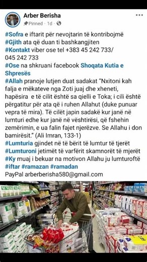 Sofra e Iftarit Kontribo me një pako Ushqimore Dhuro një Iftarë #shorts #ramadan