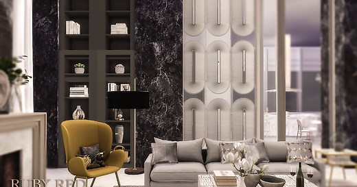 August Release:  Sims 4 Neoclassical Apartment  新古典公寓 (Free)