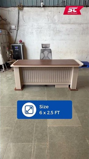 Boss Desk 4 | Modern Executive Office Desk with Movable Storage