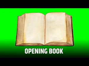 Opening Book Effects || Green Screen || Chroma Key || Content For Creators