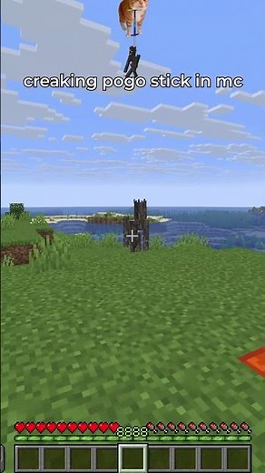 bouncing on creaking in minecraft 🩼