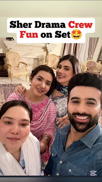 Sher Drama Episode 34 Sher Crew Fun on Set |Sher Drama Episode 35,36 #sher #shorts #bts #sherdrama