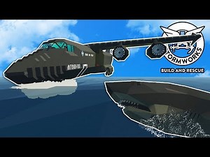 We Crashed our Plane into Megalodon Filled Waters! - Stormworks Multiplayer Gameplay