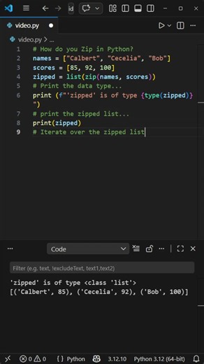 How do you Zip in Python?