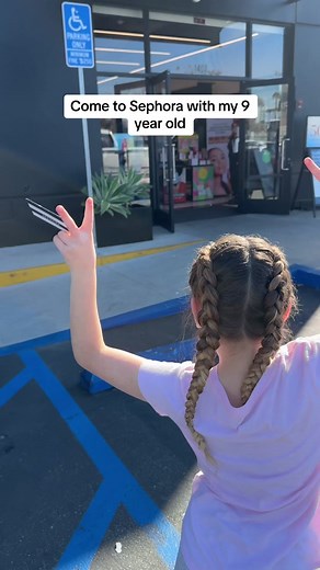 Come to @sephora with my 9 year who knows how to act and puts stuff back when she is at #sephora