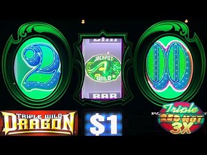 3 Reel slots! Triple Red Hot 777 + Cash Machine + Triple Wild Dragon slot play!