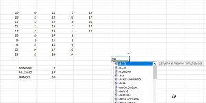 ¿Cómo calcular el rango estadístico usando Microsoft Excel?