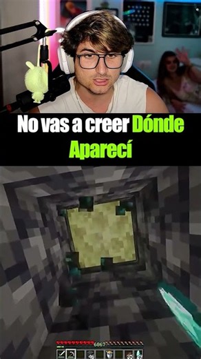 NO VAS A CREER DÓNDE APARECÍ😱 #minecraft #shorts #viral