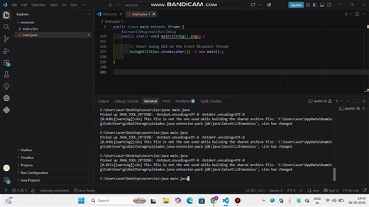 #java #javaswing #javadevelopment #oop #programming #problemsolving #gui #softwaredevelopment #learningjava #coding #studentdeveloper #developerjourney #techskills #100daysofcode #internpe | Vazeem Ahamed