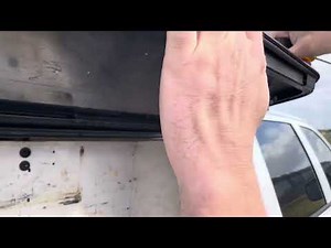 Camper shell lock adjustment