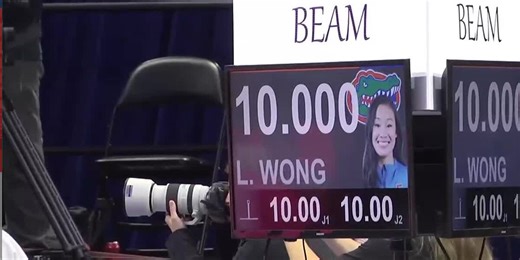 A pair of Perfect 10′s led the Florida gymnastics team to a win on “Link to Pink” night.