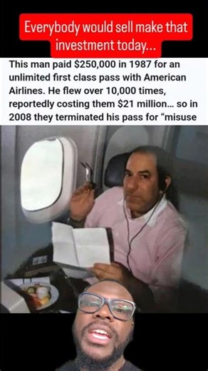 He Paid $250K For Unlimited Flights… Then Cost Airline $21M #Aviation #Business #american