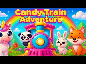Candy Train Adventure 🚂🍭 | Fun Kids Song | 3D Animation Cartoon for Children