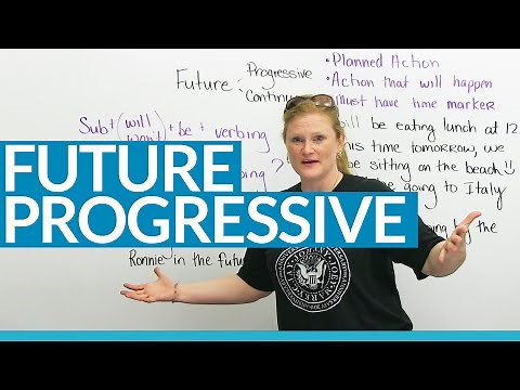 Learn the FUTURE PROGRESSIVE TENSE in English