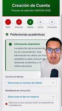 Tutorial: Inscripción UNESUM 2026 Paso a Paso