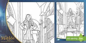 Matilda The Musical: Colouring Page
