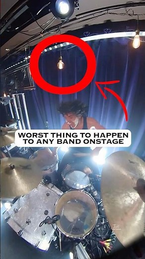 LIGHT BULB EXPLODES💡💥 onstage mid performance OUTBREAK // (Joey Castro Drum Cam) ⭐️MUST SEE⭐️