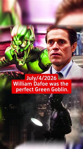 William Dafoe truly defined the Green Goblin in Spider-Man! His portrayal is iconic, pairing perfectly with Tobey Maguire's Spider-Man. Do you think he could’ve nailed the Joker too? Let's discuss! #williamdafoe #greengoblin #spiderman #tobeymaguire #superhero #foryou #fyp #tiktok