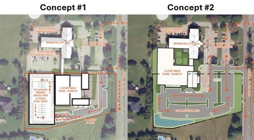 Spring Hill leaders discuss 2 concept plans for new library