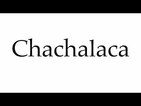 How to Pronounce Chachalaca