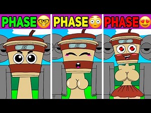 All Phases of Cappuccina Assassino in New SUS Sprunki Pyramixed : From Phase 1 to Phase ???