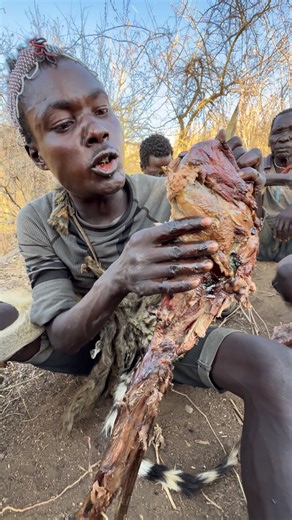 Musa Hadzabe Tour on Instagram: "Raw, Real, and Wild: Eating with the Hadzabe in the Bush #hadzabe #hadzabetribe"