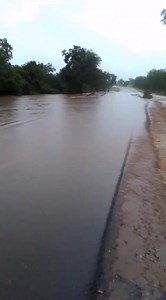 This is along the Masvingo to Beitbridge road. We urge motorists to travel during the day and not to cross flooded rivers. Some parts of Zimbabwe are receiving heavy rainfall at the moment. | Crossing Beitbridge | Facebook