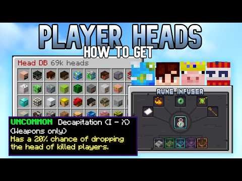 How To Get Player Heads On The Loverfella Server!!