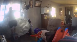 Woman Uses Paint Bucket As Step Stool, Goes Horribly Wrong