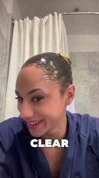 Hair care process for synchronized swimmers #shortvideo #trivia #shorts