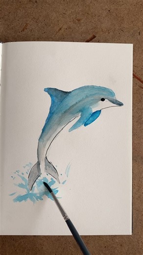 Dolphin Drawing and Painting Tutorial
